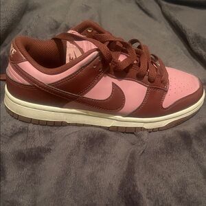 Nike Women's Pink and Brown Sneakers